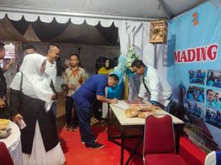 Stand DPD KNPI di Helat Pelalawan (foto/and)